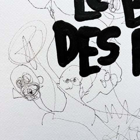 Bal des fous I Œuvre originale de L’oiseau noir 46x61