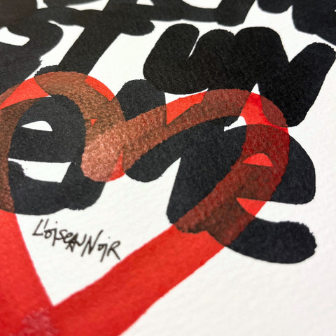 Cœur du problème 2 I Œuvre originale de L’oiseau noir 30x42