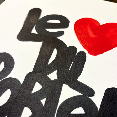 Cœur du problème 2 I Œuvre originale de L’oiseau noir 30x42