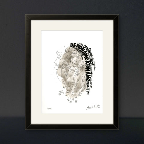 Affiche "C'est ton âme" 50 exemplaires numérotées et signées 30x40