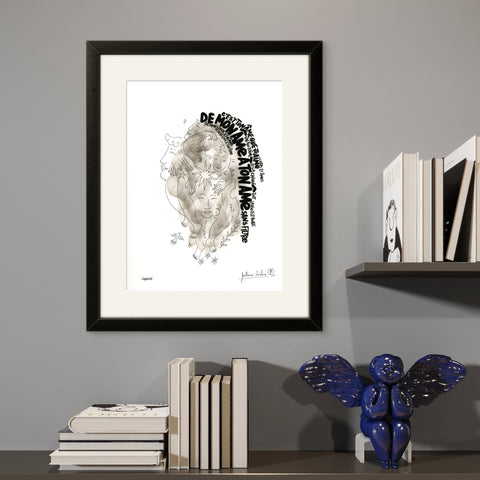 Affiche "C'est ton âme" 50 exemplaires numérotées et signées 30x40