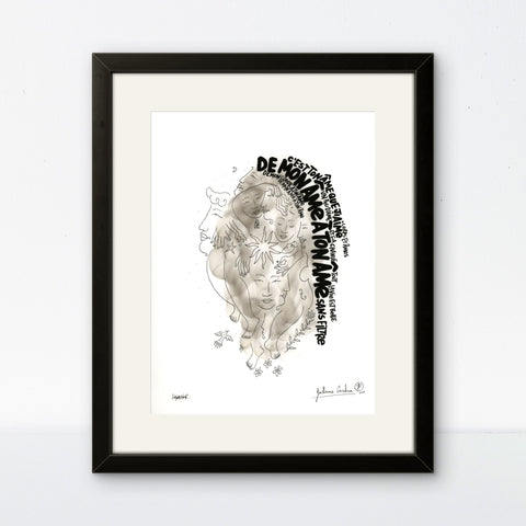 Affiche "C'est ton âme" 50 exemplaires numérotées et signées 30x40