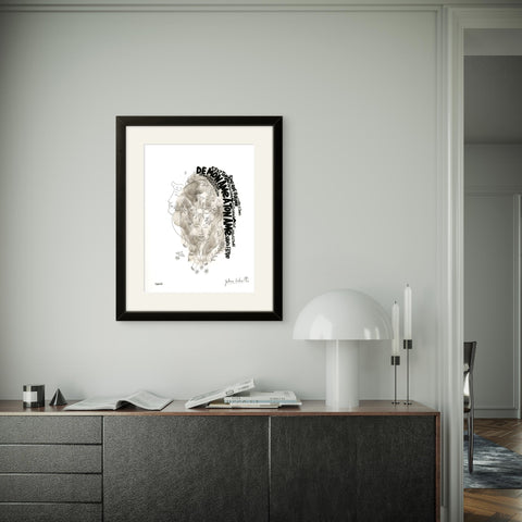 Affiche "C'est ton âme" 50 exemplaires numérotées et signées 30x40
