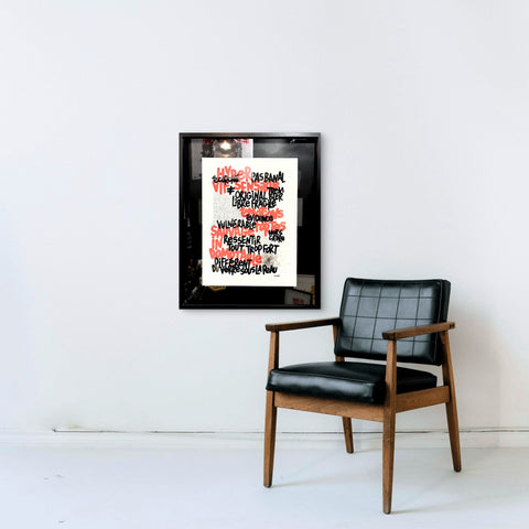 Hypersensible 6 I Œuvre originale encadrée de L’oiseau noir 32x42