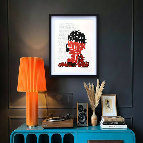 Hypersensible 9 I Œuvre originale encadrée de L’oiseau noir 30x42