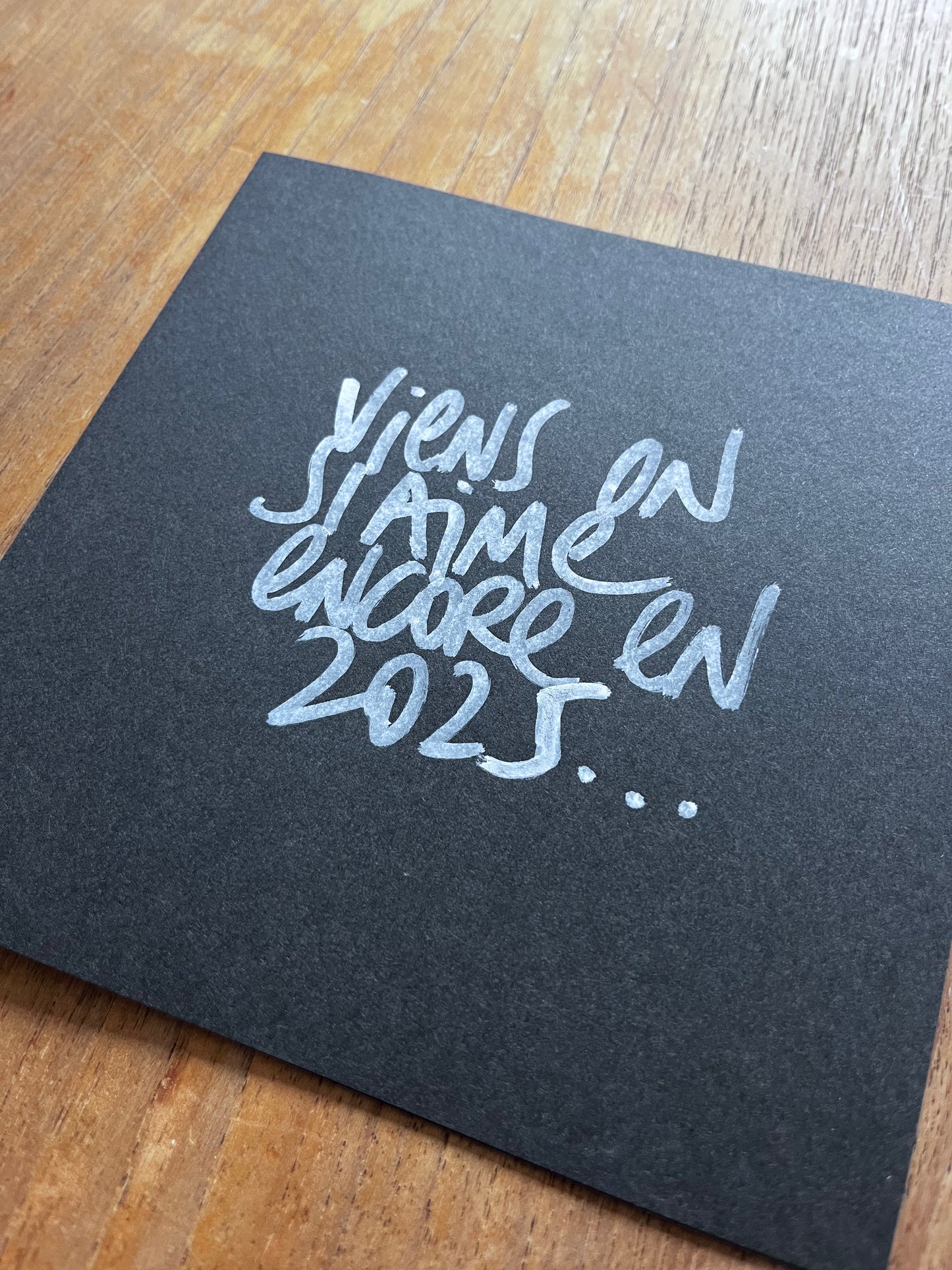 Carte de vœux 2025 "Viens on s'aime encore"