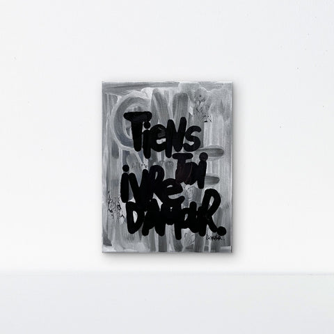 Ivre I Œuvre originale sur toile de L’oiseau noir 27x35