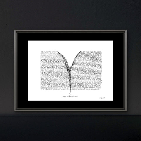 Affiche reproduction "La chute" 20 exemplaires numérotés et signés 30x40