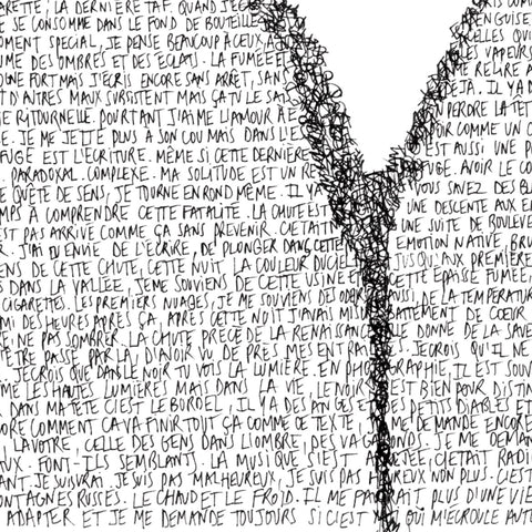 Affiche reproduction "La chute" 20 exemplaires numérotés et signés 30x40