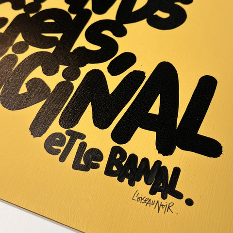 Les drames et les grands ciels I Œuvre originale encadrée de L’oiseau noir 30x42