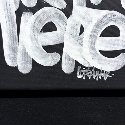 Lumière I Œuvre originale sur toile de L’oiseau noir 25x30