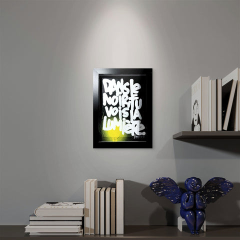 Lumière 2 I Œuvre originale encadrée de L’oiseau noir 13x18