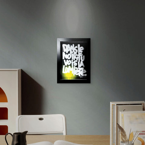 Lumière 2 I Œuvre originale encadrée de L’oiseau noir 13x18