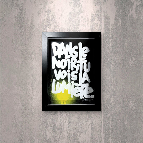 Lumière 2 I Œuvre originale encadrée de L’oiseau noir 13x18