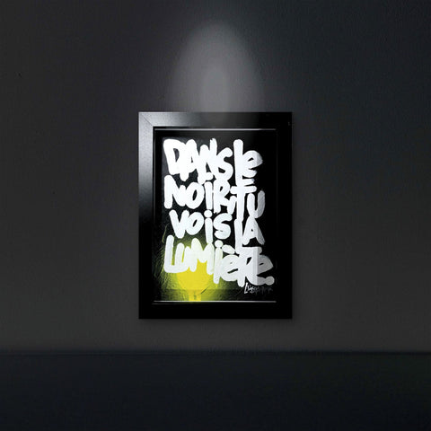 Lumière 2 I Œuvre originale encadrée de L’oiseau noir 13x18