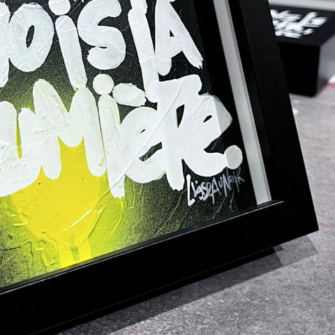 Lumière 2 I Œuvre originale encadrée de L’oiseau noir 13x18