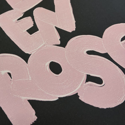 Affiche Sérigraphie "La vie en rose" 100 exemplaires numérotées et signées 50x70