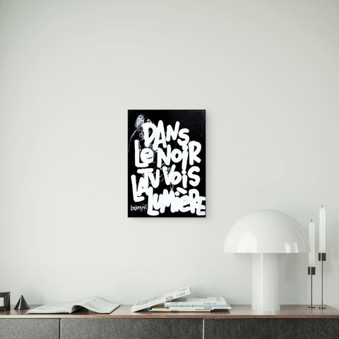 Noir I Œuvre originale sur toile de L’oiseau noir 22x16