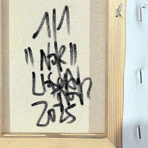 Noir I Œuvre originale sur toile de L’oiseau noir 22x16