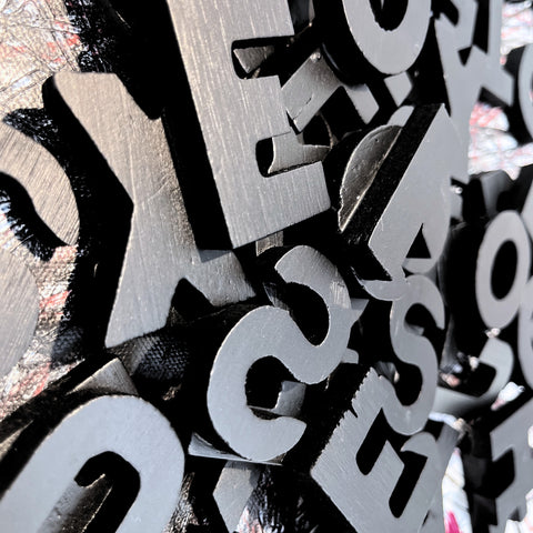 Nous I Œuvre originale sur toile et caisse américaine de L’oiseau noir 100x70