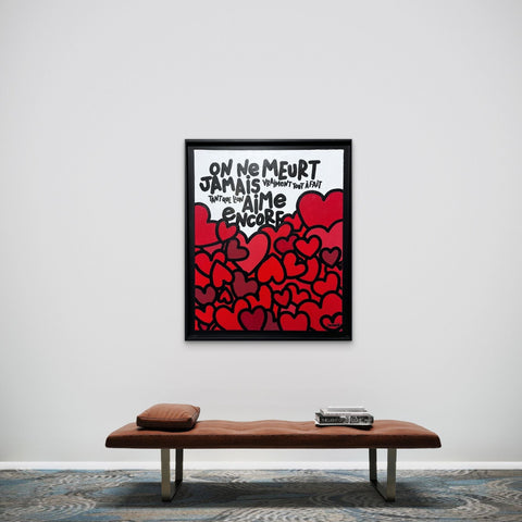 On ne meurt jamais I Œuvre originale sur toile de L’oiseau noir 50x61