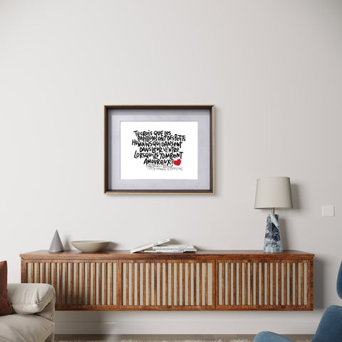 Affiche reproduction "Papillons" 50 exemplaires numérotés et signés 30x40