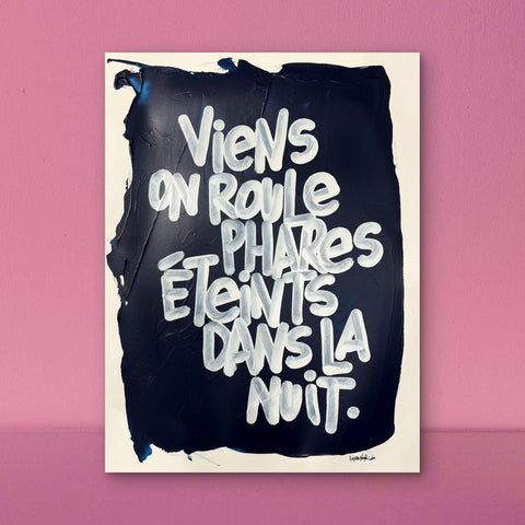 Phares éteints I Œuvre originale de L’oiseau noir 36x48