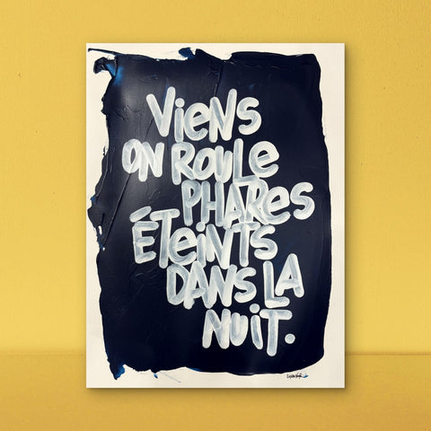 Phares éteints I Œuvre originale de L’oiseau noir 36x48