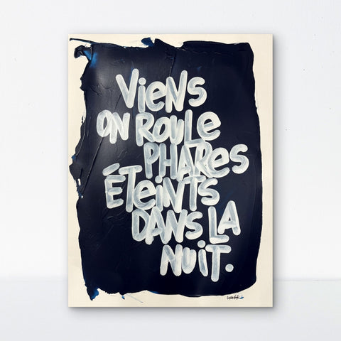 Phares éteints I Œuvre originale de L’oiseau noir 36x48