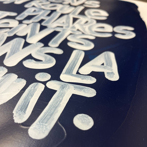 Phares éteints I Œuvre originale de L’oiseau noir 36x48