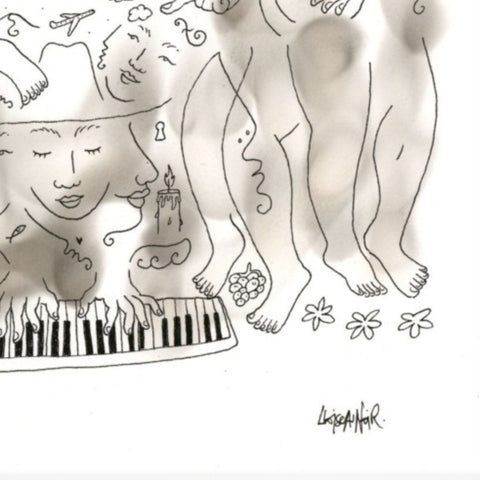 Affiche "Piano" 100 exemplaires numérotées et signées 30x40