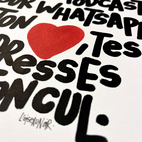 Podcast I Œuvre originale de L’oiseau noir 30x42