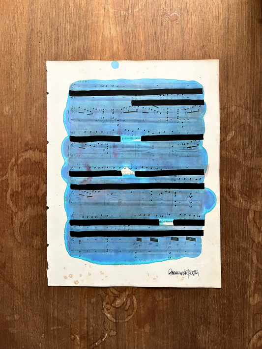 Original poster / poetry on score "Allow me this noble happiness"