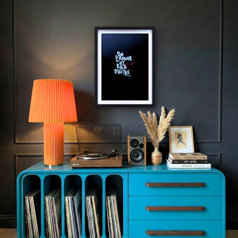 Rien d'autre I Œuvre originale encadrée de L’oiseau noir 30 x 42