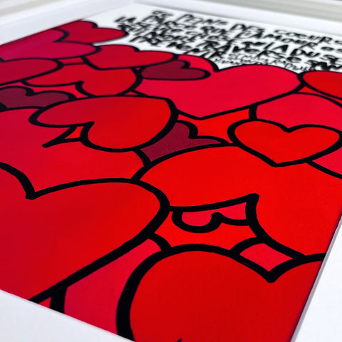 Sans prévenir I Œuvre originale encadrée de L’oiseau noir 32x42