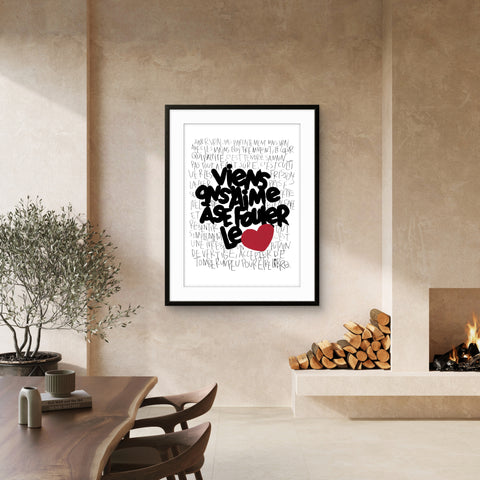 Précommande Affiche Sérigraphie "Se fouler le cœur 3" 100 exemplaires numérotées et signées 50x70