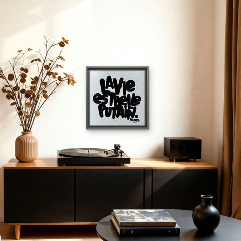 Tellement I Œuvre originale sur toile de L’oiseau noir 30x30