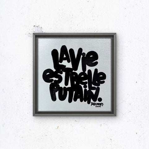 Tellement I Œuvre originale sur toile de L’oiseau noir 30x30