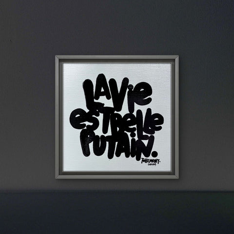 Tellement I Œuvre originale sur toile de L’oiseau noir 30x30