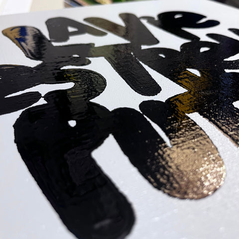 Tellement I Œuvre originale sur toile de L’oiseau noir 30x30