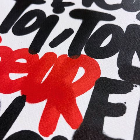 Toi I Œuvre originale de L’oiseau noir 30 x 42