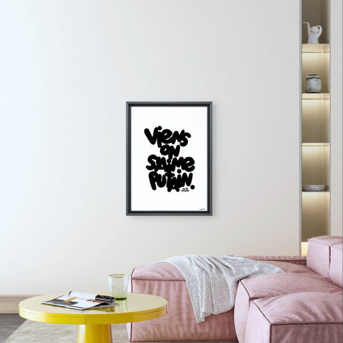 CRI DU CŒUR Small I Œuvre originale sur toile de L’oiseau noir 30x40