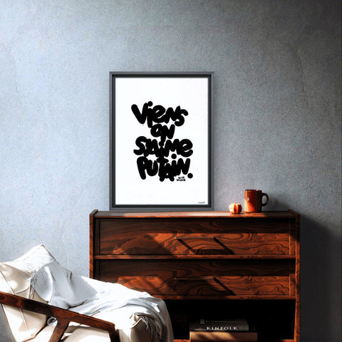 CRI DU CŒUR Small I Œuvre originale sur toile de L’oiseau noir 30x40