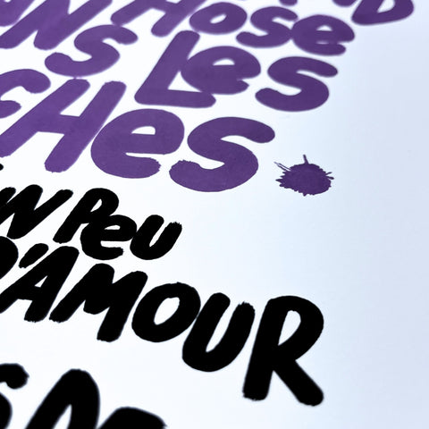 Un peu d'nous deux I Œuvre originale de L’oiseau noir 30x42