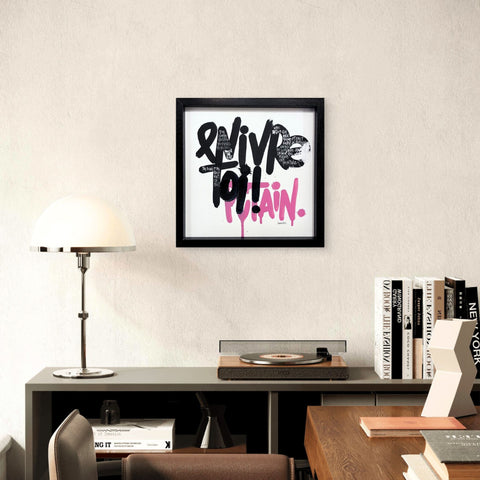 Un simple regard I Œuvre originale encadrée de L’oiseau noir 30x30