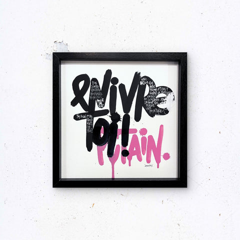 Un simple regard I Œuvre originale encadrée de L’oiseau noir 30x30