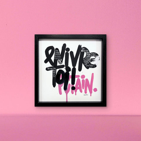 Un simple regard I Œuvre originale encadrée de L’oiseau noir 30x30