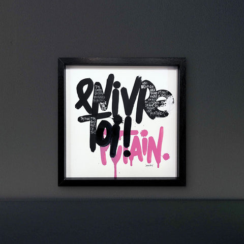 Un simple regard I Œuvre originale encadrée de L’oiseau noir 30x30