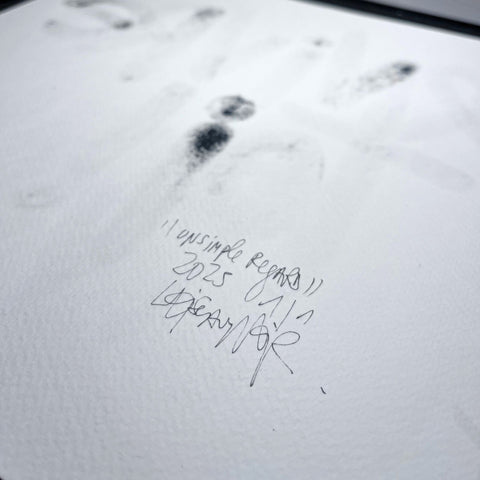 Un simple regard I Œuvre originale encadrée de L’oiseau noir 30x30