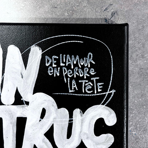 Un truc simple I Œuvre originale sur toile de L’oiseau noir 22x16